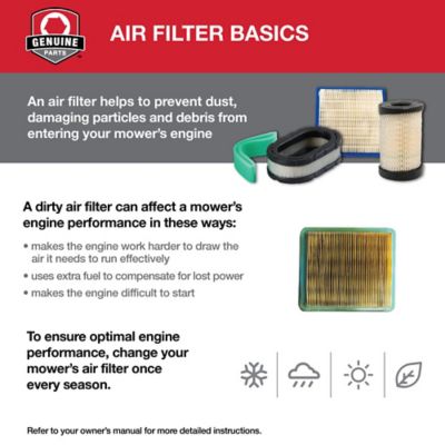 Image showing  Briggs Air Filter, 593260/5432K, Oval