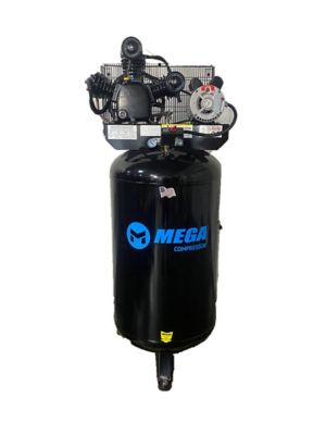 Mega 5 HP 80 gal. 2 Stage 3-Cylinder 175 PSI Max Industrial Air Compressor