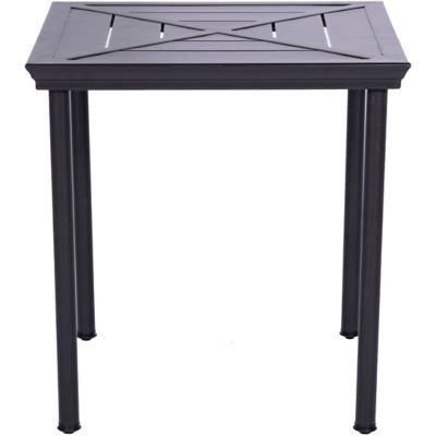 Image showing  3 pc. Montclair Bistro Dining Set, Includes 2 Swivel Rockers and 27 in. Square Table, Ocean Blue