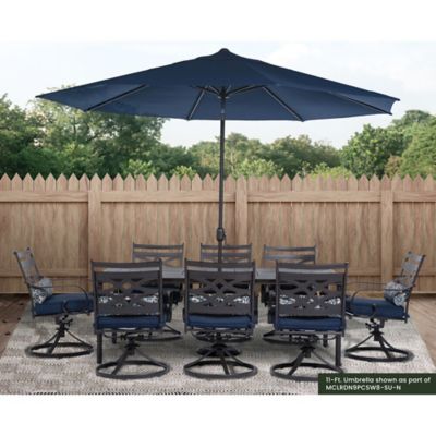 Image showing  Montclair 11 ft. Market Outdoor Umbrella in Navy Blue, MCLRUMB11-NVY