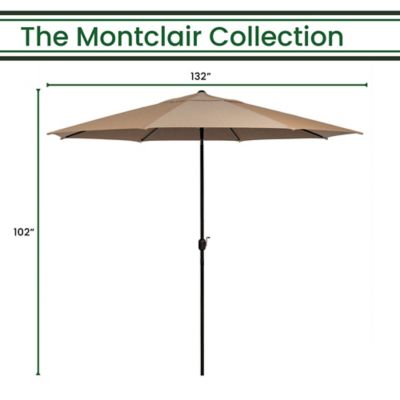 Image showing  Montclair 11 ft. Market Outdoor Umbrella in Tan, MCLRUMB11-TAN