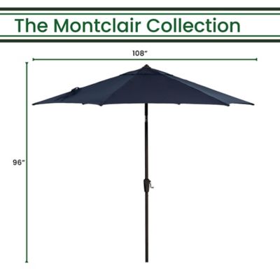 Image showing  9 ft. Montclair Market Outdoor Umbrella, Navy Blue