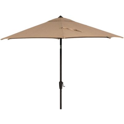 Hanover Montclair 9 ft. Market Outdoor Umbrella, Tan