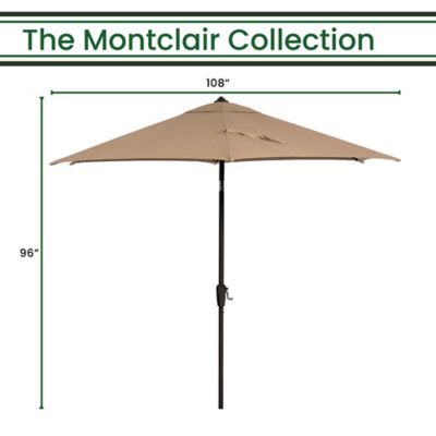 Image showing  Montclair 9 ft. Market Outdoor Umbrella, Tan