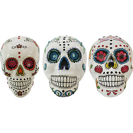 Day of the dead Skull Fridge Magnet Intricately Cut and one of a kind item. 