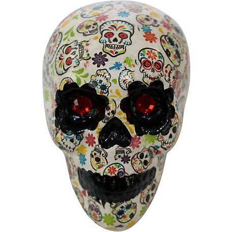 Day of The Dead-Sugar Skull Womens Flat Sports Leisure Fashion Canvas Sneakers Casual