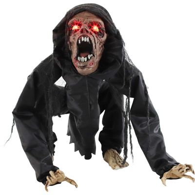 Haunted Hill Farm 3.7 ft. Zombie Dog Halloween Animatronic, Halloween Decoration, Poseable, Battery Operated