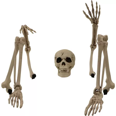 Haunted Hill Farm's Revolutionary Skeleton Stakes Outdoor Halloween Lawn Decoration Decorative Outdoor Lighting