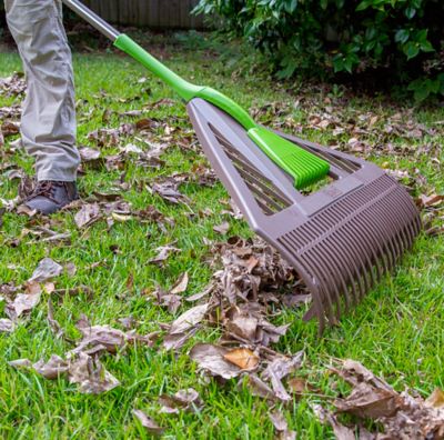 Image showing 7 th Ames 26 in. Poly Collector Series Leaf Rake with Detachable Hand Rake