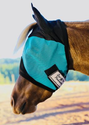 Image showing  Miniature Horse/Pony UV Fly Mask with Ears
