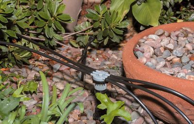 Image showing  Drip Irrigation 6-Port Manifold with Unregulated Free Flow