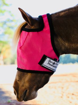 Image showing  Miniature Horse/Pony UV Fly Mask without Ears