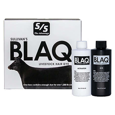 Sullivan Supply Blaq Livestock Hair Dye, 1 Head Kit
