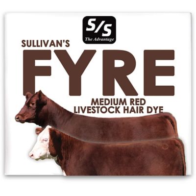 Sullivan Supply Fyre Medium Red Livestock Hair Dye