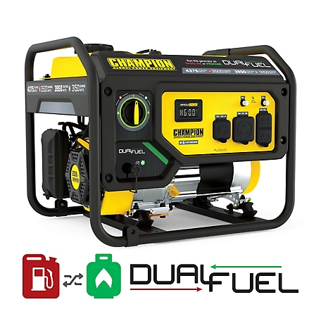 Champion Power Equipment 3500-Watt Dual Fuel Portable Generator at