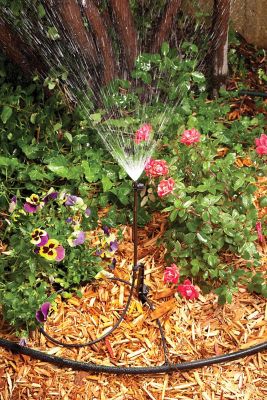 Image showing  18 in. Drip Micro-Spray On Stake, 10 ft., Quarter Circle Pattern
