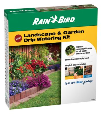 Image showing  Landscape and Garden Drip Irrigation Watering Kit