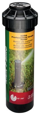 Image showing  19 ft. - 32 ft. Simple Adjust Gear Drive Rotor Sprinkler on Hose-End Spike