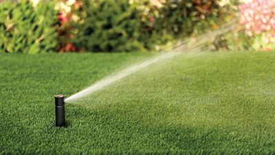 Image showing  19 ft. - 32 ft. Simple Adjust Gear Drive Rotor Sprinkler on Hose-End Spike