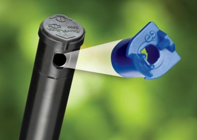 Image showing 5 th Rain Bird 19 ft. - 32 ft. Simple Adjust Gear Drive Rotor Sprinkler on Hose-End Spike