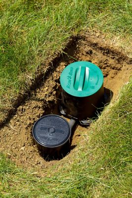 Image showing  5,200 sq. ft. In-Ground Sprinkler with Click-n-Go Hose Connect