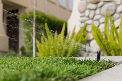 Image showing  13 ft. - 18 ft. Adjustable Pop-Up Rotor Sprinkler, 4 in.