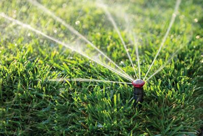 Image showing  17 ft. - 24 ft. Adjustable Pop-Up Rotor Sprinkler, 4 in.