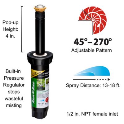 Rain Bird 13 ft. - 18 ft. High-Efficiency Adjustable Pattern Rotary Nozzle, W12104