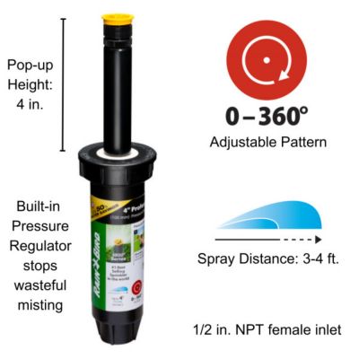 Image showing 5 th Rain Bird 4 ft. PRS Adjustable Pop-Up Sprinkler, 4 in.