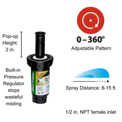 Image showing  15 ft. PRS Adjustable Pop-Up Sprinkler, 2 in.