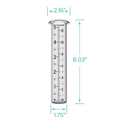 Image showing  Replacement Glass Rain Gauge