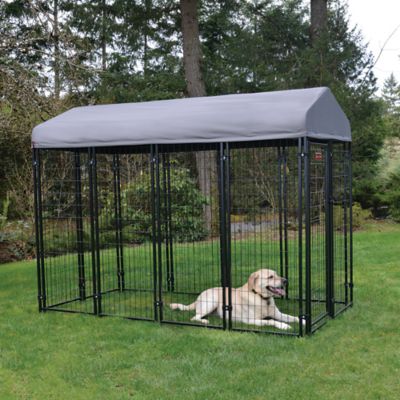 Lucky Dog 6 ft. x 4 ft. x 8 ft. STAY Series Villa Dog Kennel with Khaki Cover at Tractor Supply Co