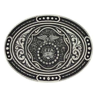 Montana Silversmiths Unisex Adult Classic FFA Antiqued Attitude Belt Buckle