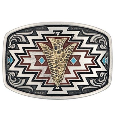 Montana Silversmiths Radiating Center-of-It-All Arrow Belt Buckle, A872