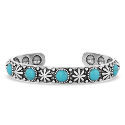 Montana Silversmiths Starlight Starbrite Bracelet, Turquoise, BC5031