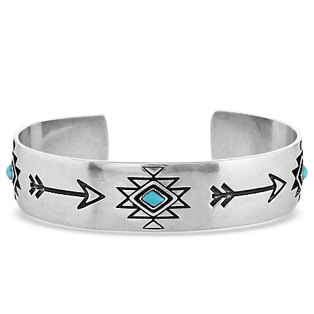 Montana Silversmiths Only Forward Cuff Bracelet, Turquoise/Silver, BC5034