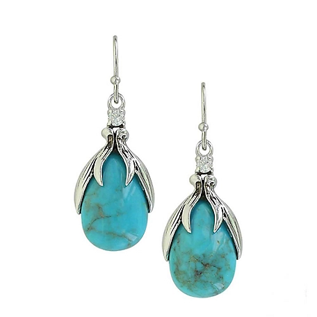 Montana Silversmiths Crowns of Glory Earrings, Turquoise, SLKTER2801