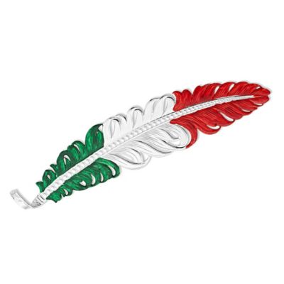 Montana Silversmiths Men's Mexico Flag Hat Feather