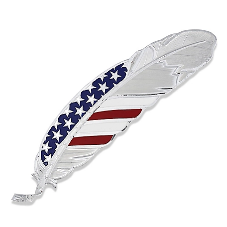 Montana Silversmiths Men's Stars and Stripes USA Flag Hat Feather