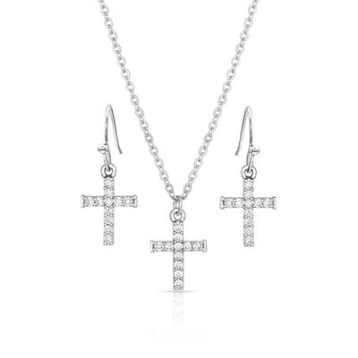 Montana Silversmiths Unwavering Cross Jewelry Set