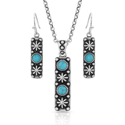 Montana Silversmiths Starlight Starbrite Stone Jewelry Set, Turquoise
