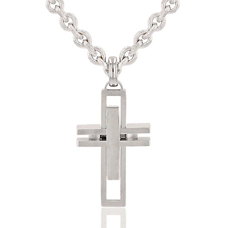 Montana Silversmiths Modern Art Cross Necklace, NC3579