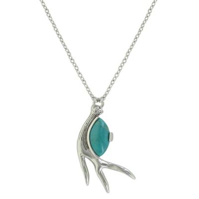 Montana Silversmiths Hidden Treasure Turquoise Necklace, SLKTNC2806