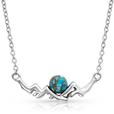Montana Silversmiths Another Mountain Turquoise Necklace, SLKTNC4057TQ