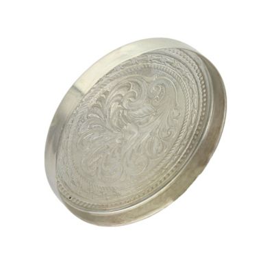 Image showing  Men's Barbed Wire Snuff Lid with Bull Rider, LID8-646