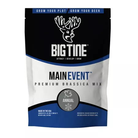 Big Tine Main Event Premium Brassica Food Plot Mix 4 lb bag Food Plots