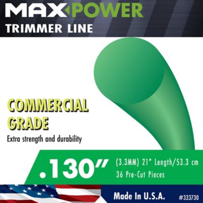 Image showing  0.13 in. x 21 in. Pre-Cut Trimmer Line, 36-Pack
