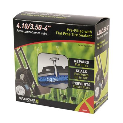 Image showing  4 in. Flat-Free Quick-Seal Replacement Inner Tube, Pre-Filled with Flat-Free Tire Sealant