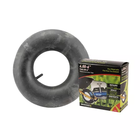 MaxPower 6" Flat-Free Quick Seal Replacement Inner Tube Pre-Filled with Flat-Free Tire Sealant Inner Tubes