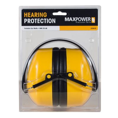 MaxPower Foldable Compact Hearing Protection Ear Muffs